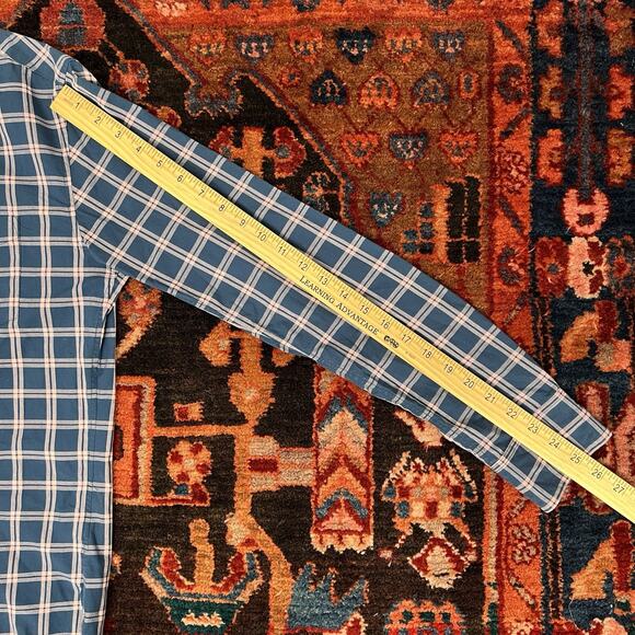 Bonobos Slim Fit Long Sleeve Shirt Mens Sz Small Pink Blue Plaid Button Up - Picture 5 of 8